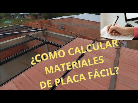 PLACA FÁCIL: Has tu mismo el CÁLCULO de Materias, BLOQUELON, PERFILES, MALLA ELECTROSOLDADA.