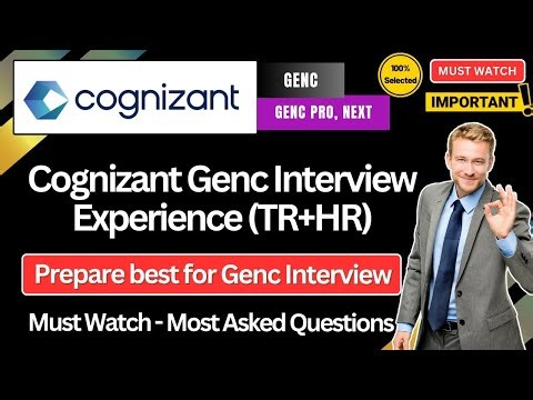 🔥Cognizant GenC Interview Experience | Cognizant GenC, GenC Next, GenC Pro Technical + HR Questions