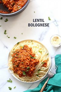 Lentil Bolognese with Spaghetti - Vegan Richa
