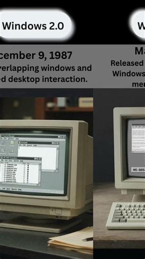 The Evolution of Microsoft Windows| 1985 to 2026| #shortvideoyoutube
