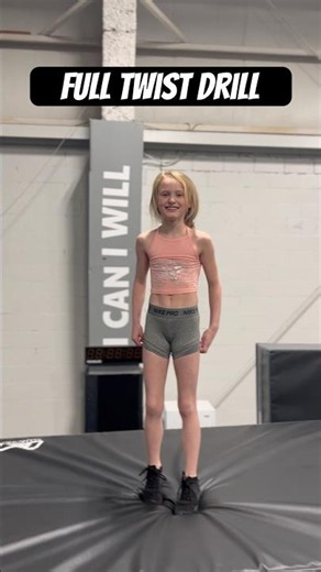 Full Twist Drill #Gymnastics #Coaching #Cheerleading #Drill