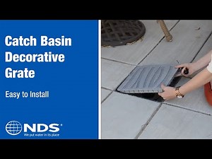 How To Install Decorative Drainage Grate | NDS Drainage Solutions