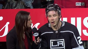 Dustin Brown had a WILD night with his first career 4-GOAL GAME! Check out what he had to say after his night of success! Final score: LA Kings 5, Wild 4 | FanDuel Sports Network West