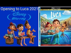Opening to Luca 2021 Blu ray
