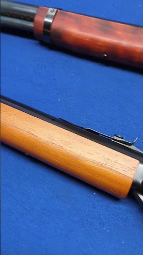 Restomod Daisy Model 1938ARR (Adult Red Ryder) next to a classic #111 Model 40 Red Ryder.