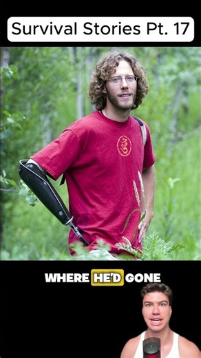 He cut off his own arm to survive...
