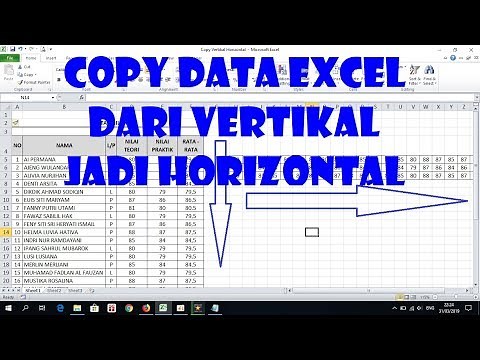 Cara Copy Data Excel dari Vertikal ke Horizontal atau Sebaliknya