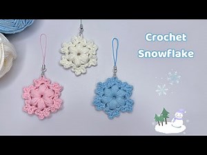 Crochet Snowflake Tutorial ❄️| Simple and Easy | Móc Bông Tuyết Giáng Sinh