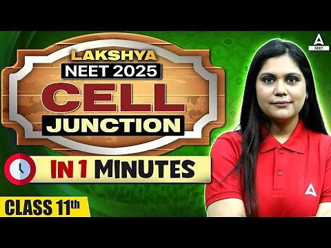 What are Cell Junctions? Class 11/ NEET 2205 | Structural Organisation In Animals | Garima Goel