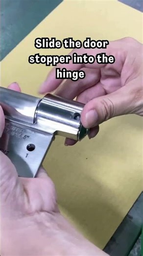How to Install a Door Stop #DIY #SelfClosingHinges #doorstopper