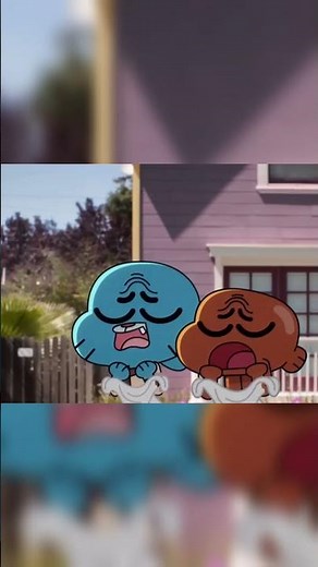 Gumball and Darwin floating/flying away meme😂 #shorts #tiktok #amazingworldofgumball