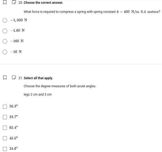 What force is required to compress a spring with spring constan... | Filo