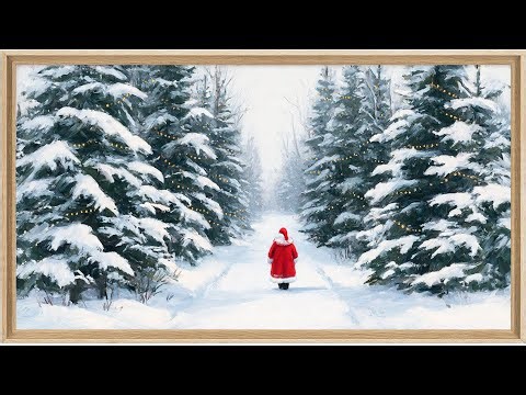 Peaceful Christmas Forest Scene with Soft Holiday Music