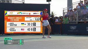 51K views · 387 reactions | Half of her hometown  Jessica Pegula is into the final eight in Miami after defeating Kostyuk 6-2, 6-3. #MiamiOpen | WTA | Facebook