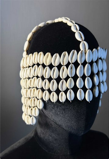 Isis Crown: Ancient Inspired Cowrie Shell Art
