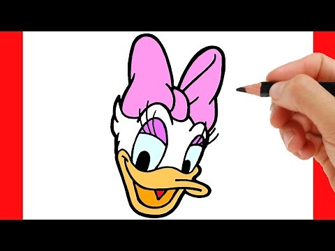 HOW TO DRAW DAISY DUCK EASY STEP BY STEP
