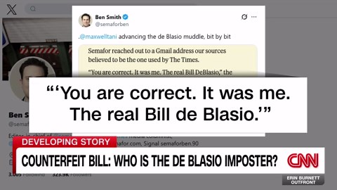 De Blasio describes ‘surreal feeling’ after seeing imposter’s comments in newspaper