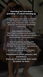 416K views · 5.3K reactions | They don’t need a perfect parent – just a consistent one.  Show up, even on the hard days. Love them loudly, guide them gently, and keep choosing them every single day. ❤️ #parenting #parenthood #presentparenting #consistencyiskey #fblifestyle | Mommy Anj | Facebook