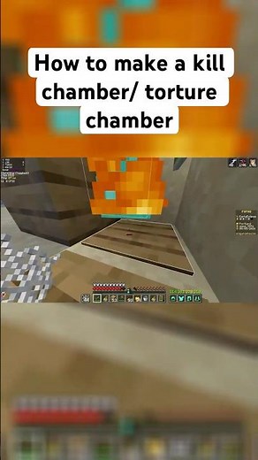 How to make a torture chamber/kill chamber in Minecraft #minecraft #mincraftpvp #minecraftshorts