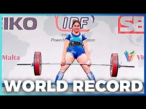 Sara Naldi Became The Strongest Female Powerlifter in The World In The -57kg Category.