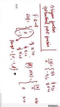 What is Signum function | Signum function explain in tamil | graphical Approach for signum function