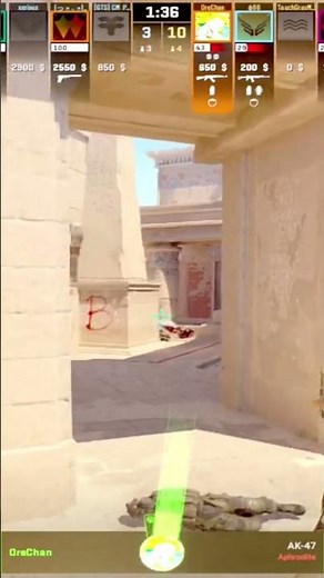 HOW TO CLEAR B-SITE LIKE A PRO ON ANUBIS 🎯 (CS2 AK-47 3K)