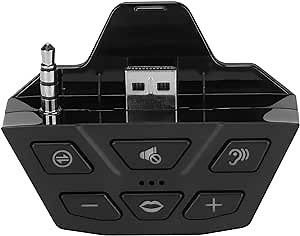 Stereo Headset Adapter, for Xbox One Xbox Series X Controller, with 3.5mm Headphone Jack, Professional Gamepad Headphone Converter, Plug and Play