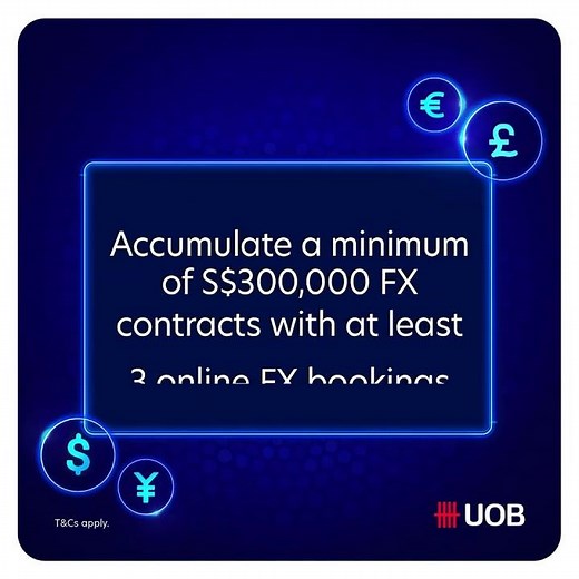 Earn S$300 cash rewards* with UOB Business FX