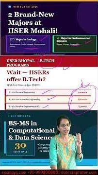 2 Brand New Majors at IISER Mohali — Game Changer!