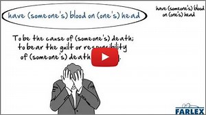 have blood on your head