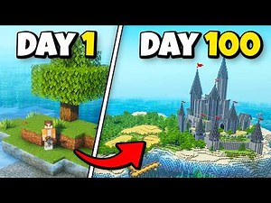 I Survived 100 Days On An Island In Hardcore Minecraft!