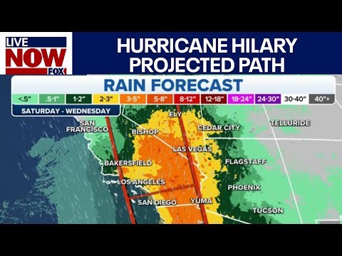 Hurricane Hilary: California, Arizona projected path, watches and warnings, rainfall totals and more
