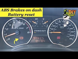 Chevy Colorado/Silverado ABS Brakes flashing on Dash - Battery Reset