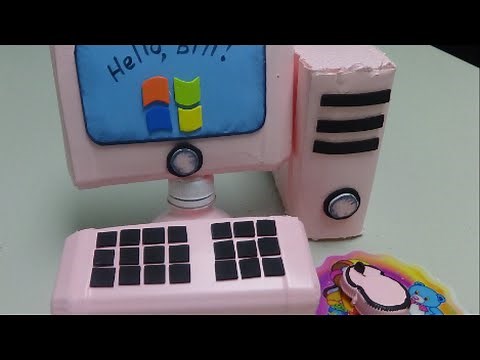 DIY Recycling Art Projects Ideas: Making Plastic Bottles Computer -Best out of Waste Crafts
