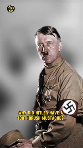 Why Did Hitler Wear a Toothbrush Mustache? #ww2 #hitler #education
