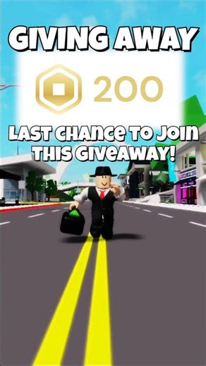 Last Chance to Join my 200 Robux Giveaway! #roblox #robuxgiveaway #robux