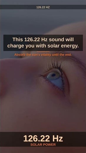 This 126.22 Hz sound will charge you with solar energy#solfeggio #healingfrequency #adhd #meditation