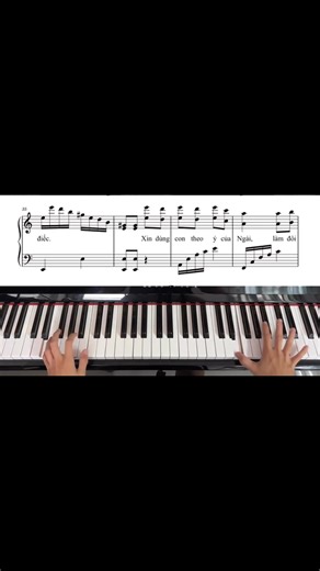 Chính Chúa chọn con || Piano nhạc Thánh Ca #sheetpiano #thanhca #chinhchuachoncon #hocpianoonline #upponia_hocphaichoiduoc | Tran Thi Tho