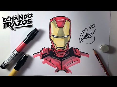 Como dibujar a Ironman para principiantes