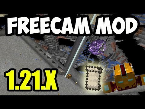 Minecraft FREECAM 1.21.11 Fabric - how to use (Spotlight) (Freecam Cheat Mod 1.21.11 FABRIC)