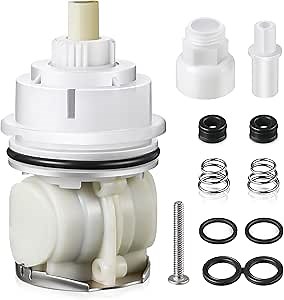 Dreyoo Shower Cartridge Replacement Assembly, Replacement for RP32104 Cartridge Kit, Compatible with Delta Monitor 17 Series Dual Function Tub/Shower Faucet Valve (1998-2005), Chrome