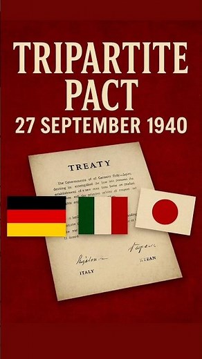 Tripartite Pact 1940 : Axis Powers Alliance Explained | 27 sep 1940 #facts #history #thisday #ww2