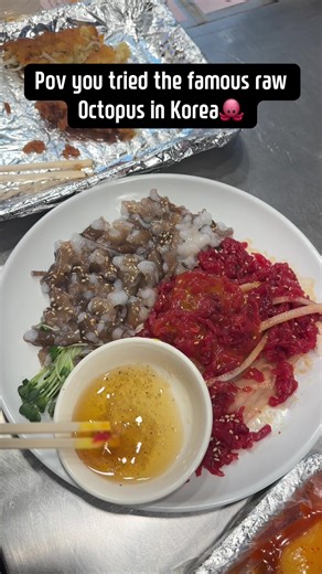 Experiencing Raw Octopus Mukbang in South Korea