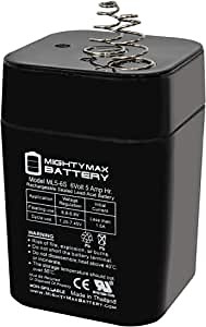 Mighty Max Battery 6V 5Ah Replacement Battery for Rayovac 6V HDM