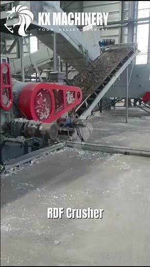 RDF Crusher for Waste Management Industrial Waste Processing and Refuse Derived Fuel Production