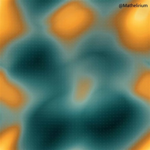 Animation requested by our channel Subscriber @TheShiftReportX The Million-Pendulum Chaos FabricA double pendulum is usually shown as one swinging system with a trail behind it.Here, every pixel is a double pendulum.The horizontal direction is the first starting angleθ₁(0)The vertical direction is the second starting angleθ₂(0)Thus, the square is a dense map of initial conditions(θ₁, θ₂) ∈ S¹ × S¹Each pixel evolves under the full nonlinear double-pendulum system, with state y = (θ₁, ω₁, θ₂, ω₂)T