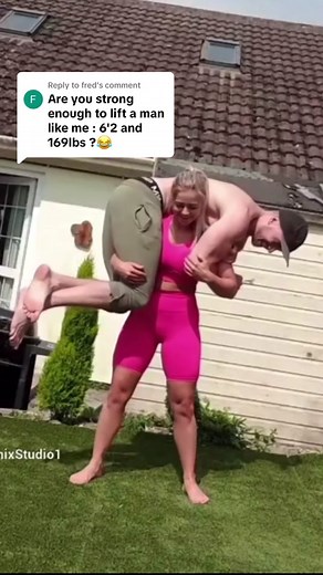 Replying to @fred How’s this? #fyp #liftandcarry #liftandcarrychallenge #girlswholift #strongwomen #fittok #barbie #gym #squat #funny #prank