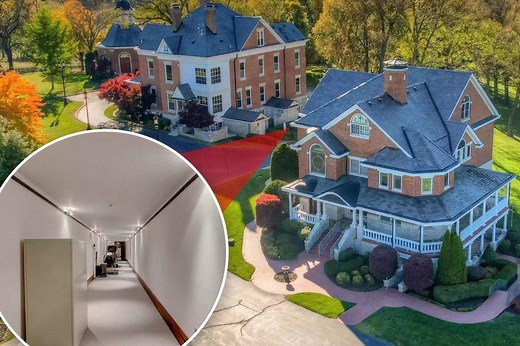 Mansions connected by underground tunnel for sale for $3.1M