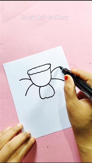 Easy flower Art 🤗 #artclass #art #shorts #pencildrawing #easydrawing #howtodraw #stepbystep