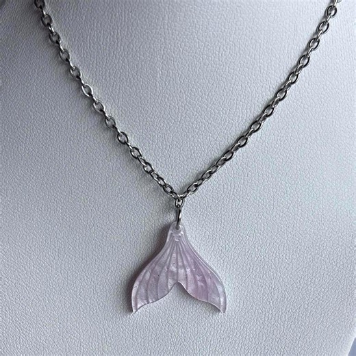 Mermaid Tail Charm Necklace - Etsy